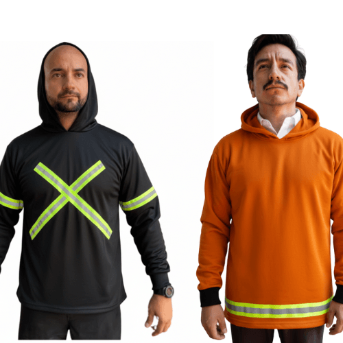 Playera Manga Larga - Con Gorro y Antirreflejante